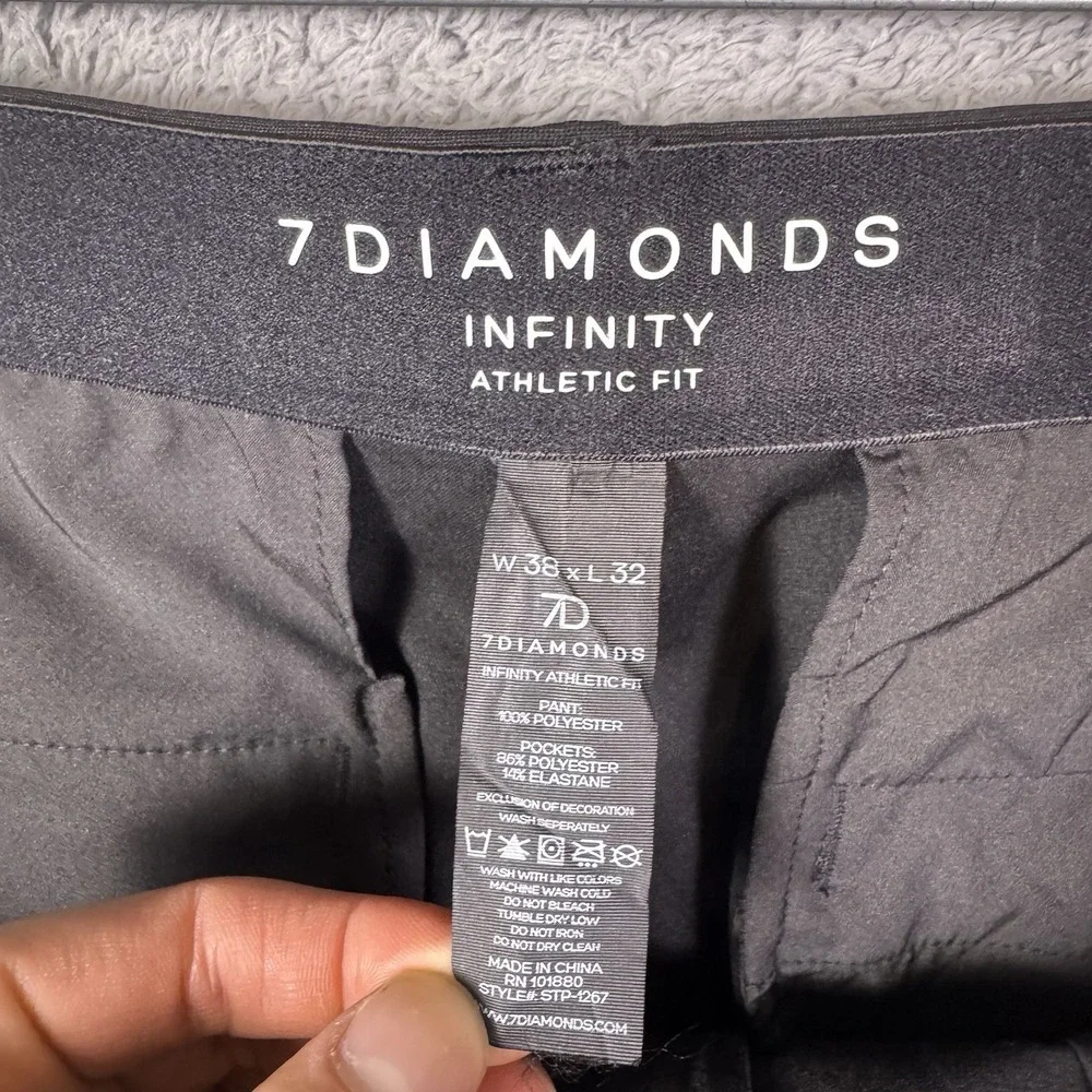 7 Diamonds Infinity Pants Mens 38x32 Athletic‎ Performance Tech Wicking STP-1267